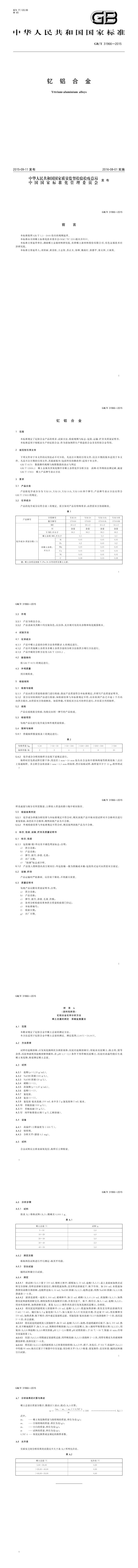 GB_T 31966-2015 钇铝合金